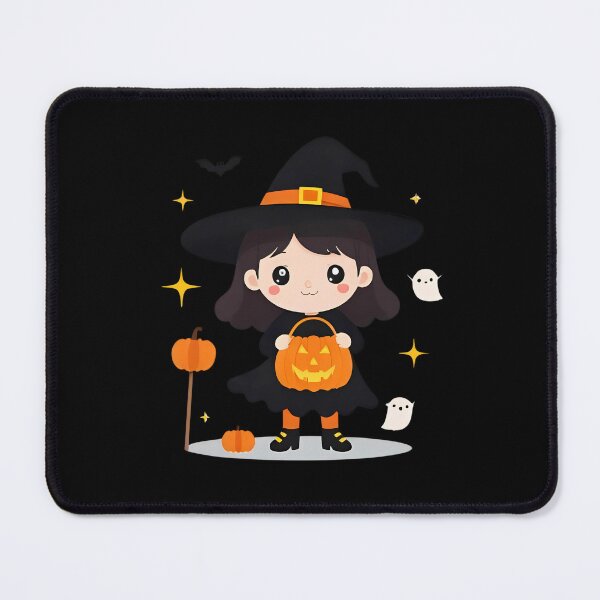 Item preview, Cute Witch Halloween Kawaii Cartoon Character – Adorable Spooky Chibi Illustration designed and sold by Whisky1111.