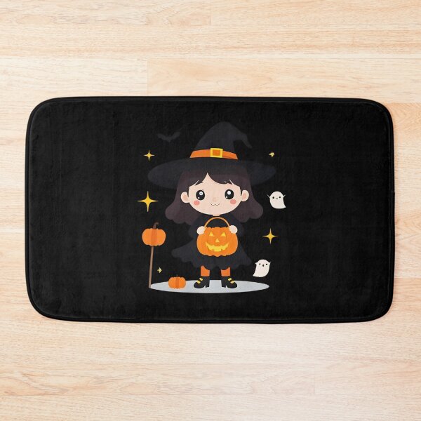 Item preview, Cute Witch Halloween Kawaii Cartoon Character – Adorable Spooky Chibi Illustration designed and sold by Whisky1111.
