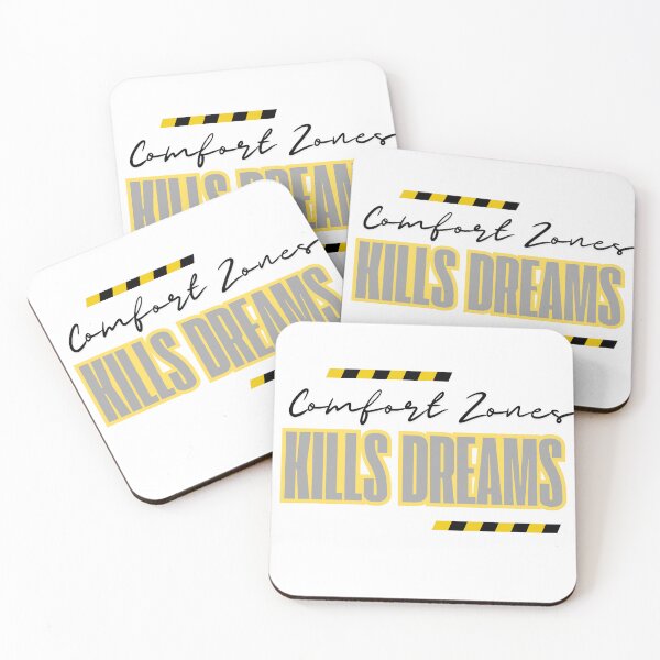 Item preview, Comfort Zones Kill Dreams Motivational Quote | Growth Mindset Design designed and sold by Teale-Studio.
