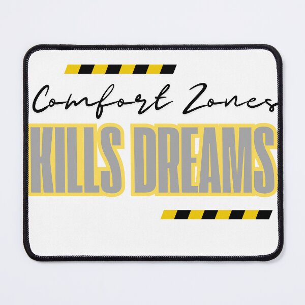 Item preview, Comfort Zones Kill Dreams Motivational Quote | Growth Mindset Design designed and sold by Teale-Studio.