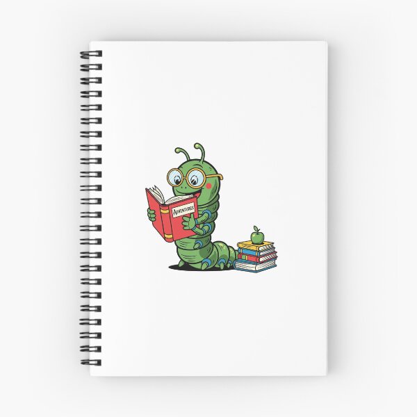 Item preview, Bookworm Sticker – Cute Reading Worm with Books Decal designed and sold by The Vibe.