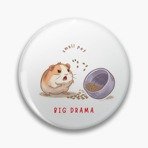 Item preview, Small Pet, Big Drama – Cute Hamster Cartoon Design designed and sold by AlphaPet.