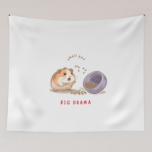Item preview, Small Pet, Big Drama – Cute Hamster Cartoon Design designed and sold by AlphaPet.