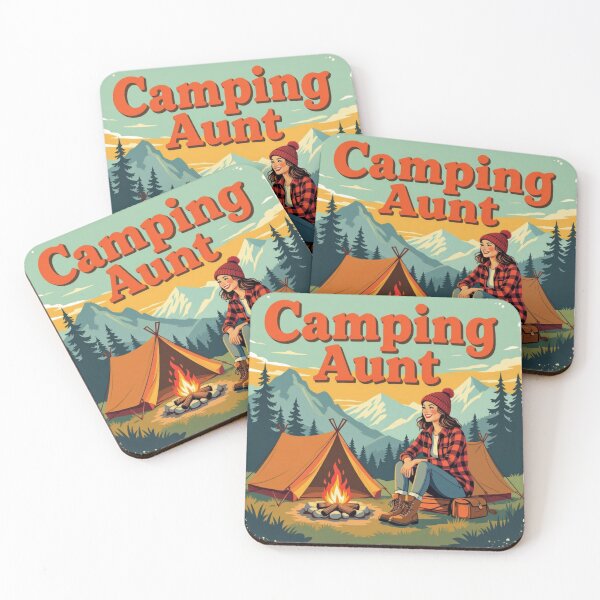 Item preview, Cool camping aunt – off to the tent designed and sold by ClairesGarden.