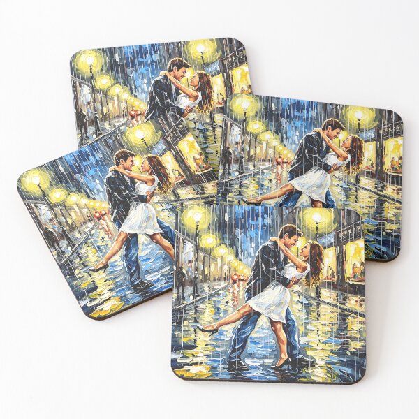 Item preview, Dancing in the rain, two lovers dancing freely without caring designed and sold by jotcar.