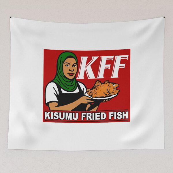 Item preview, KFF; Kisumu Fried Fish; Kenya; designed and sold by StickerApe.