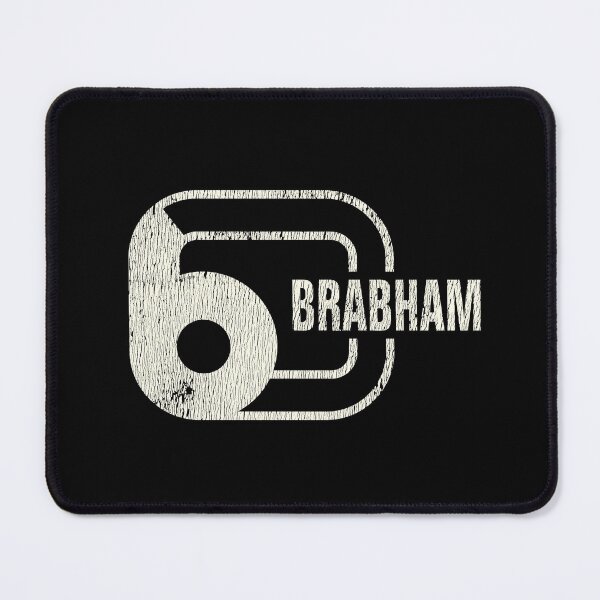 Item preview, Brabham Racing Team logo - early 1970s - aged white designed and sold by retropetrol.