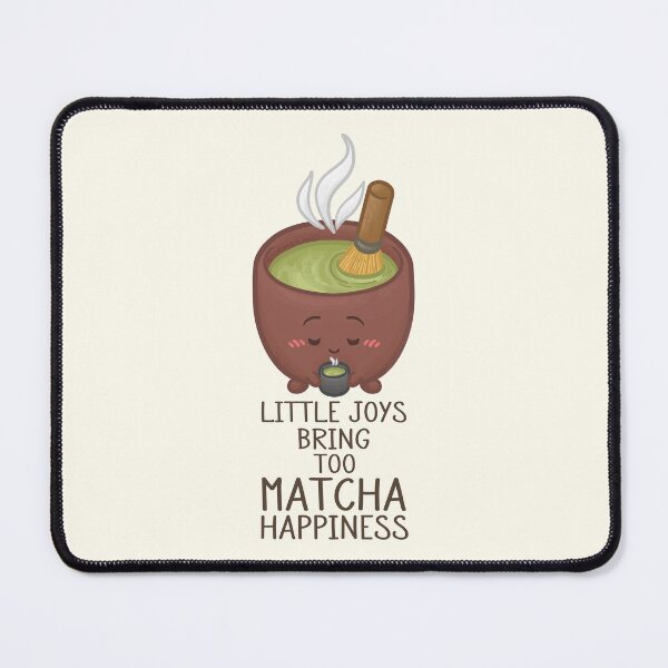 Item preview, Little Joys Bring too Matcha Happiness Pun designed and sold by Khotekmei.