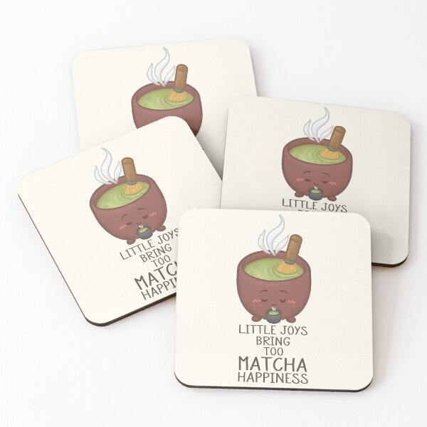 Item preview, Little Joys Bring too Matcha Happiness Pun designed and sold by Khotekmei.