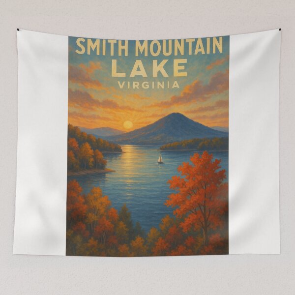 Item preview,  Smith Mountain Lake Autumn View Blue Ridge Virginia designed and sold by Places On Earth.