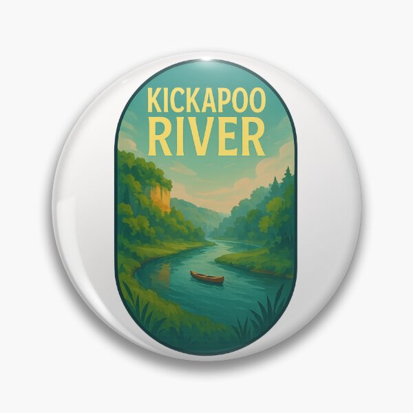 Item preview, Kickapoo River Canoe Wisconsin Blufflands designed and sold by Places On Earth.