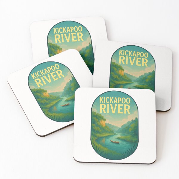 Item preview, Kickapoo River Canoe Wisconsin Blufflands designed and sold by Places On Earth.