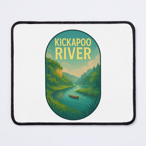 Item preview, Kickapoo River Canoe Wisconsin Blufflands designed and sold by Places On Earth.