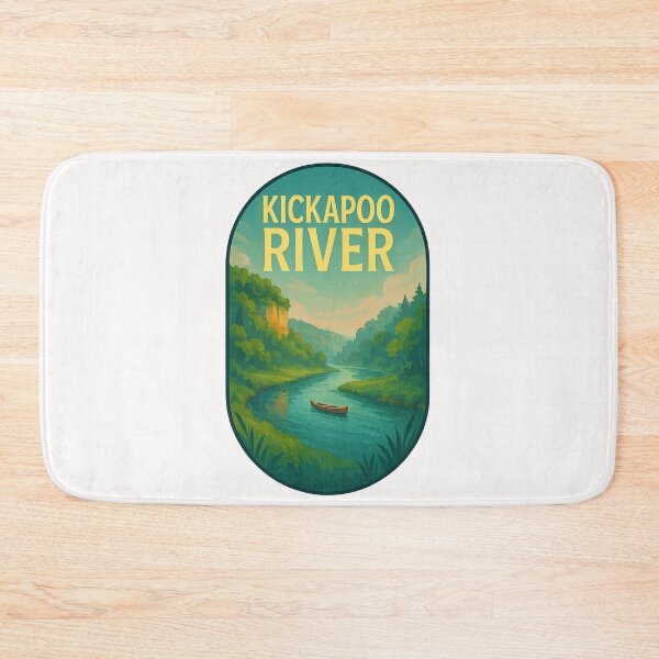 Item preview, Kickapoo River Canoe Wisconsin Blufflands designed and sold by Places On Earth.
