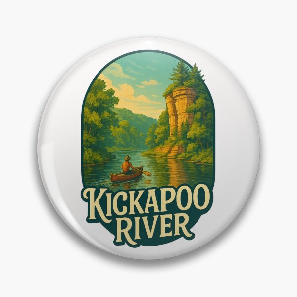 Item preview, Kickapoo River Canoeing Wildcat Mountain Wisconsin designed and sold by Places On Earth.