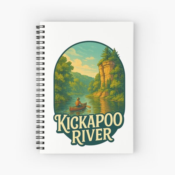 Item preview, Kickapoo River Canoeing Wildcat Mountain Wisconsin designed and sold by Places On Earth.
