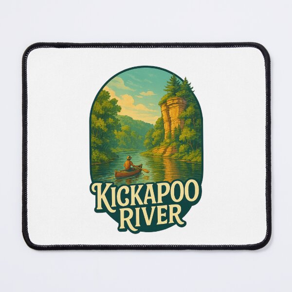 Item preview, Kickapoo River Canoeing Wildcat Mountain Wisconsin designed and sold by Places On Earth.