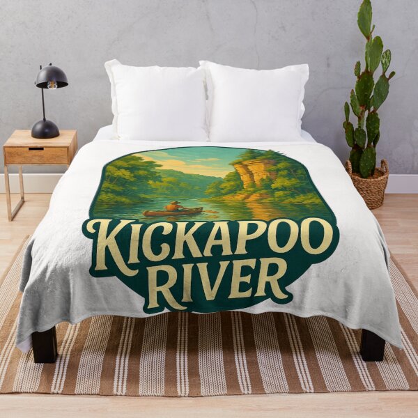 Item preview, Kickapoo River Canoeing Wildcat Mountain Wisconsin designed and sold by Places On Earth.