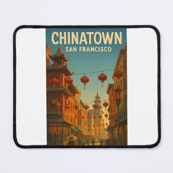 Item preview, Chinatown San Francisco Lantern Street View designed and sold by Places On Earth.