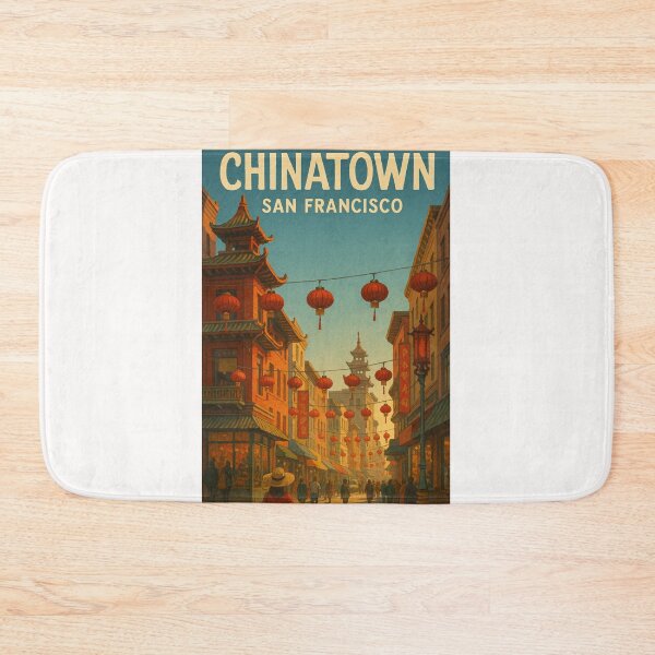 Item preview, Chinatown San Francisco Lantern Street View designed and sold by Places On Earth.
