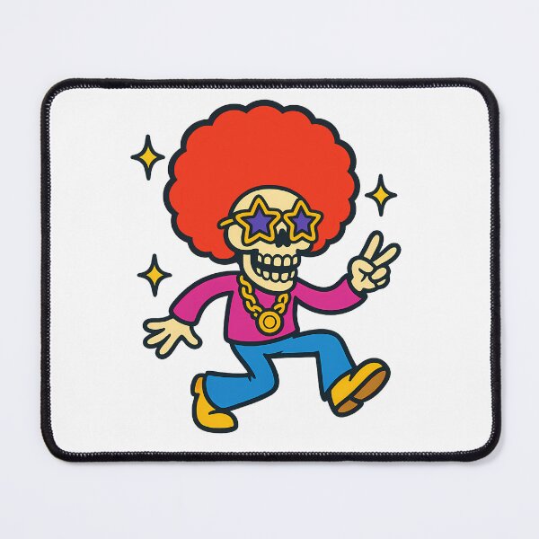 Item preview, Disco Skull with Afro designed and sold by SketchGlow.