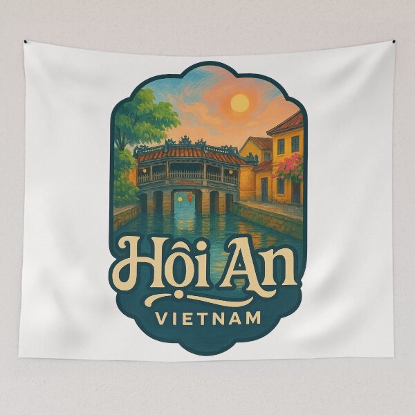 Item preview, Hoi An Ancient Town Japanese Bridge Vietnam designed and sold by Places On Earth.