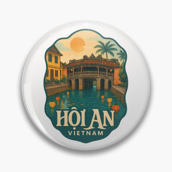 Item preview, Hoi An Japanese Bridge Sunset Vietnam designed and sold by Places On Earth.