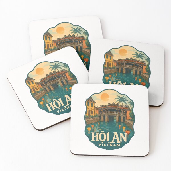 Item preview, Hoi An Japanese Bridge Sunset Vietnam designed and sold by Places On Earth.