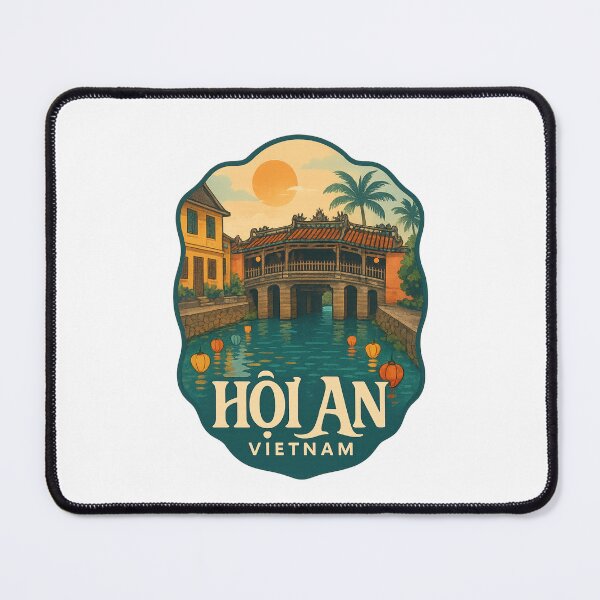 Item preview, Hoi An Japanese Bridge Sunset Vietnam designed and sold by Places On Earth.
