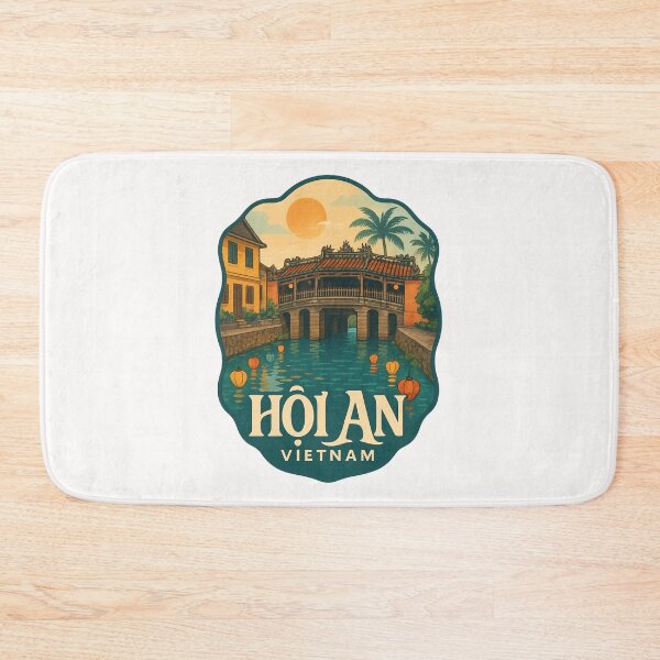 Item preview, Hoi An Japanese Bridge Sunset Vietnam designed and sold by Places On Earth.