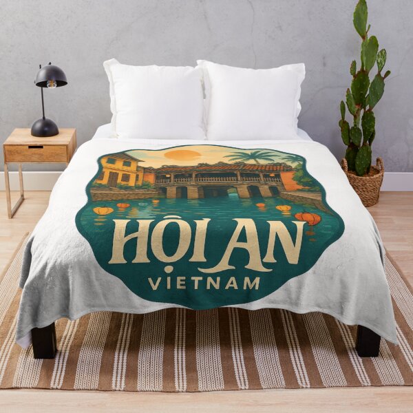 Item preview, Hoi An Japanese Bridge Sunset Vietnam designed and sold by Places On Earth.