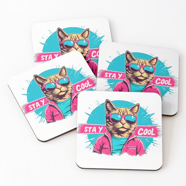 Item preview, "Stay Cool" Cat designed and sold by Framelo.