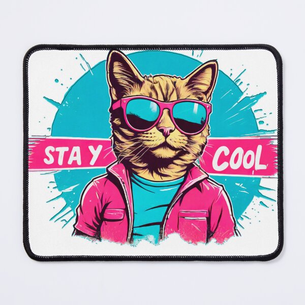 Item preview, "Stay Cool" Cat designed and sold by Framelo.