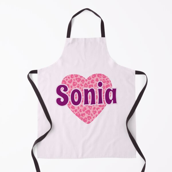 Item preview, Sonia Name Pink Leopard Heart  designed and sold by Jeallan Designs.