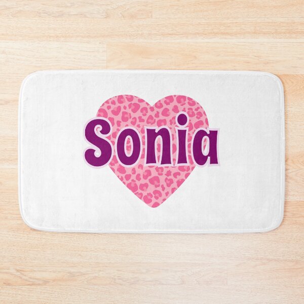 Item preview, Sonia Name Pink Leopard Heart designed and sold by Jeallan Designs.