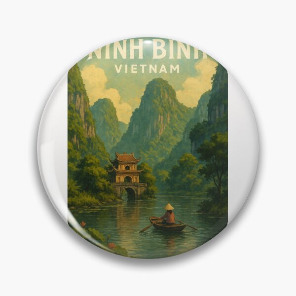 Item preview, Ninh Binh Pagoda River View Vietnam designed and sold by Places On Earth.