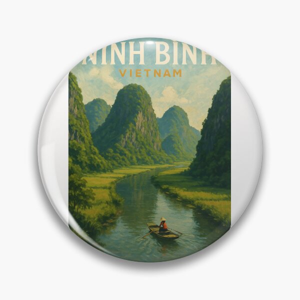 Item preview, Ninh Binh River Valley Karst Mountains Vietnam designed and sold by Places On Earth.