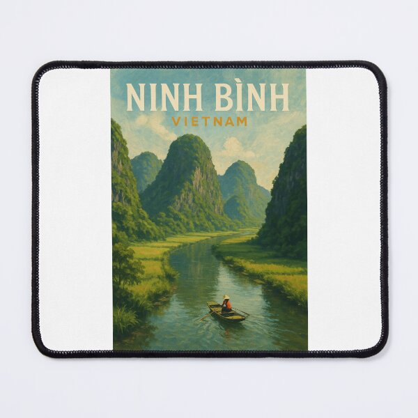 Item preview, Ninh Binh River Valley Karst Mountains Vietnam designed and sold by Places On Earth.