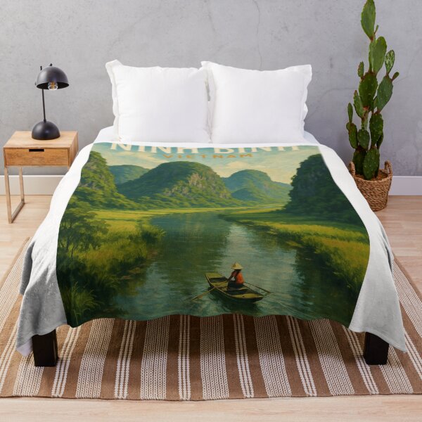 Item preview, Ninh Binh River Valley Karst Mountains Vietnam designed and sold by Places On Earth.