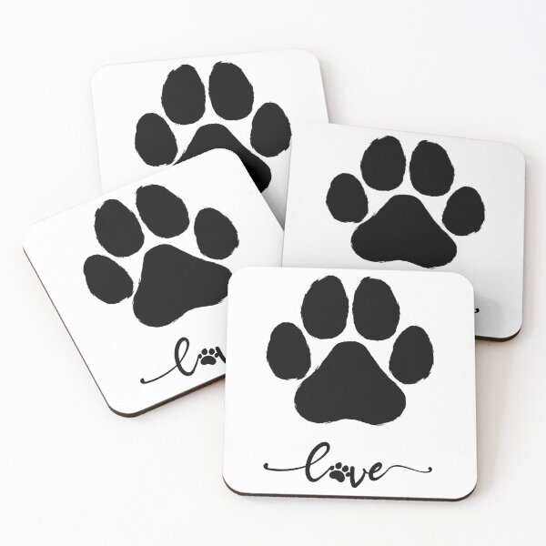 Item preview, Cool Dog Paw Print Love designed and sold by ILLYGENIX STUDIO.