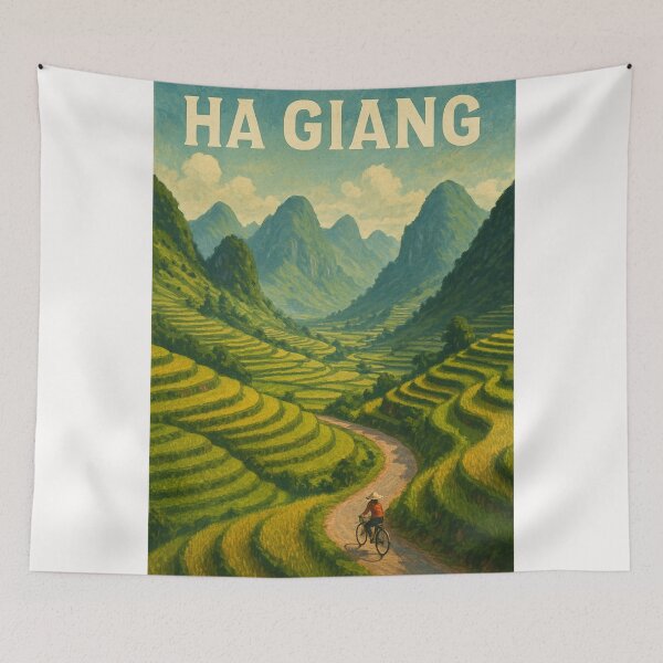 Item preview, Ha Giang Terraced Fields and Mountains Vietnam designed and sold by Places On Earth.