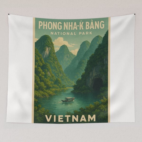 Item preview, Phong Nha-Kẻ Bàng Limestone Mountains Vietnam designed and sold by Places On Earth.