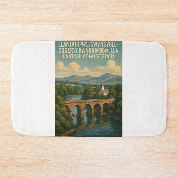 Item preview, Llanfairpwllgwyngyll Stone Bridge North Wales designed and sold by Places On Earth.