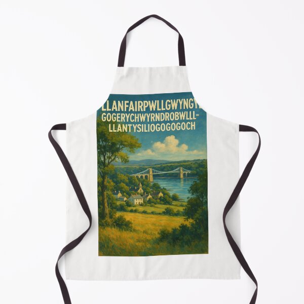 Item preview, Llanfairpwllgwyngyll Menai Strait Countryside View designed and sold by Places On Earth.