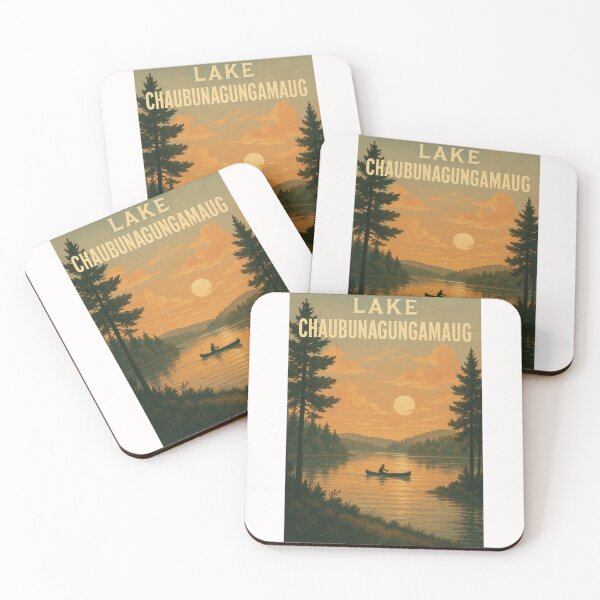 Item preview, Lake Chaubunagungamaug Sunset Massachusetts designed and sold by Places On Earth.