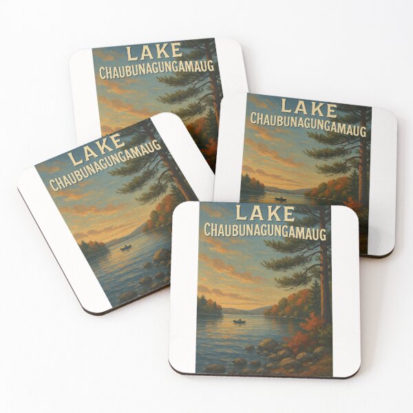 Item preview, Lake Chaubunagungamaug Autumn View Massachusetts designed and sold by Places On Earth.