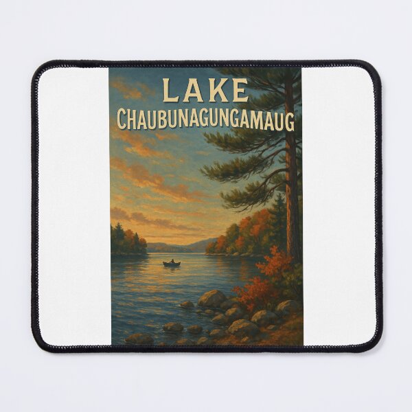 Item preview, Lake Chaubunagungamaug Autumn View Massachusetts designed and sold by Places On Earth.