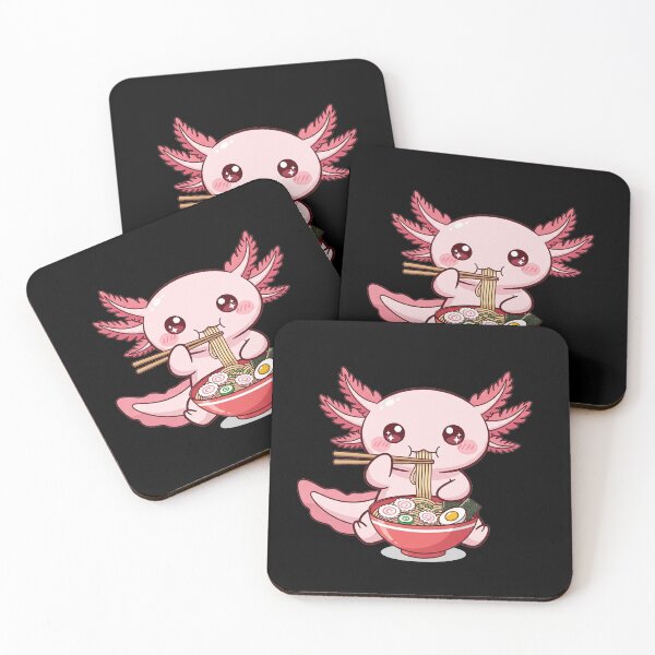 Item preview, Cute Axolotl Eating Japanese Ramen Noodles designed and sold by DesignsDominus.