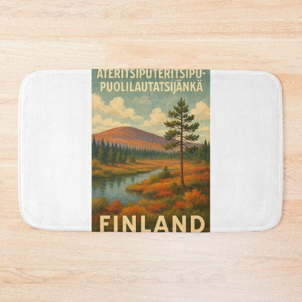 Item preview, Äteritsiputeritsipu-Puolilautatsijänkä Finland Autumn Landscape designed and sold by Aryabek.