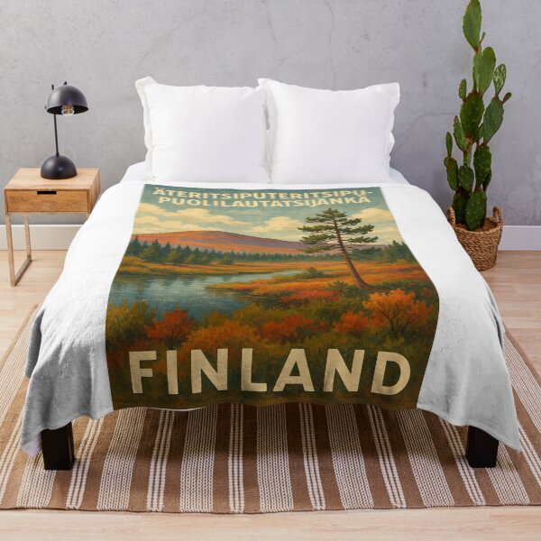 Item preview, Äteritsiputeritsipu-Puolilautatsijänkä Finland Autumn Landscape designed and sold by Aryabek.